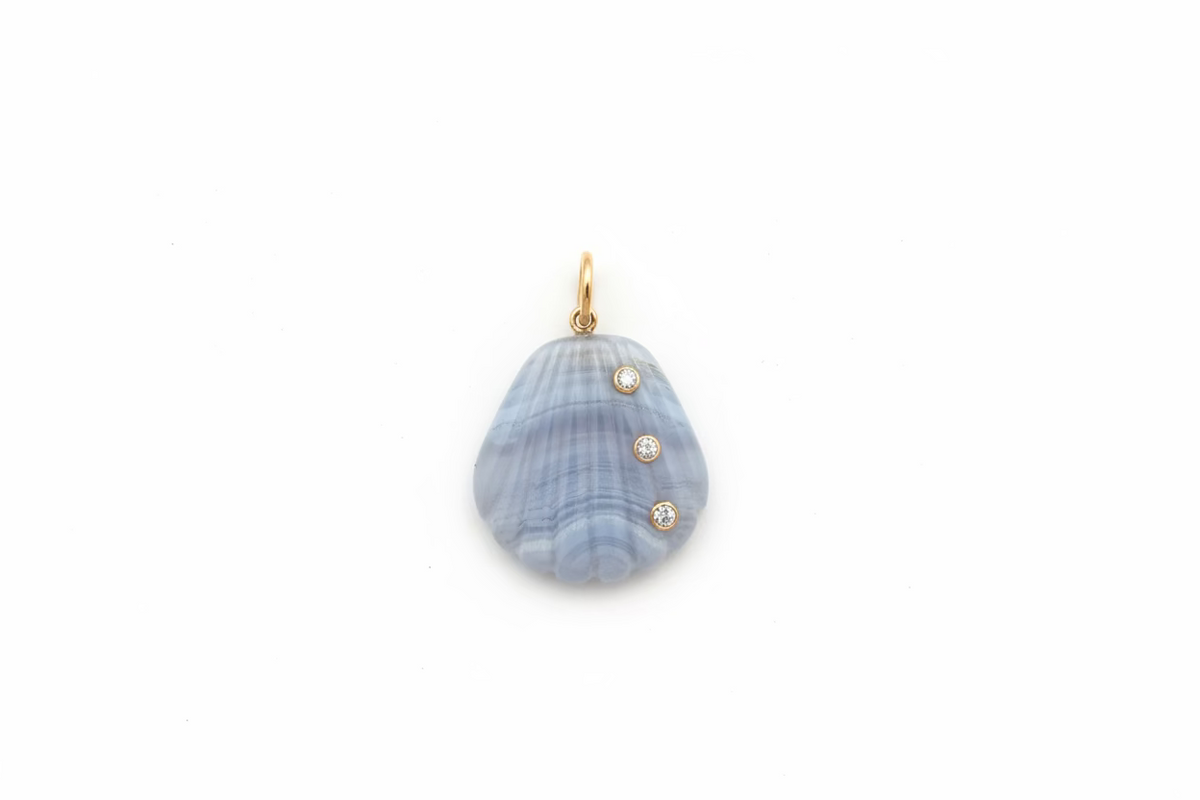 Natural Stone Charm Conch Agate