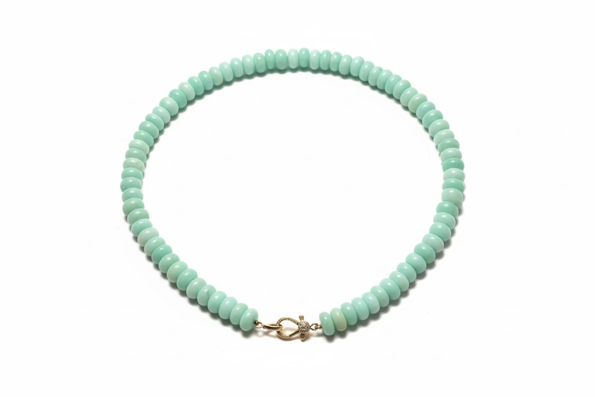 Green Opal La Fontellina Necklace