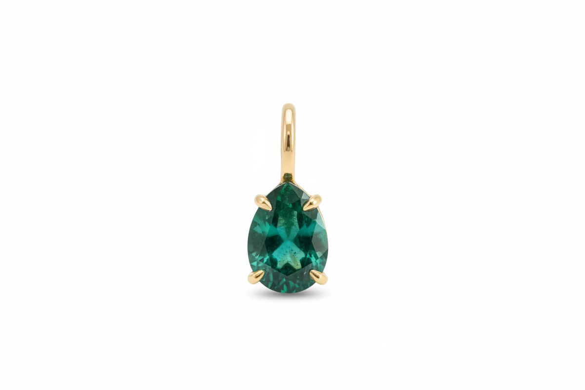 Green Tourmaline Charm