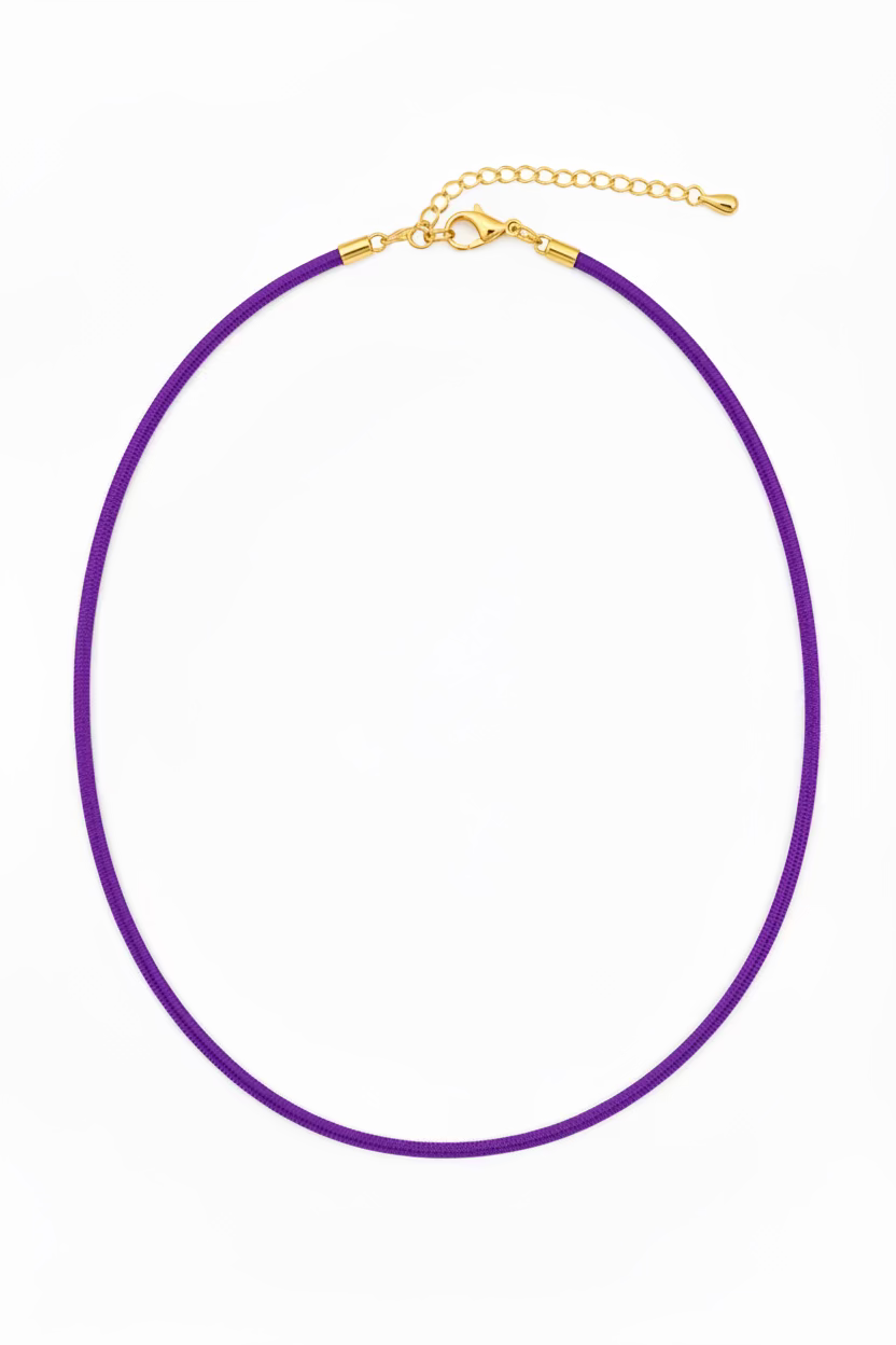 Purple Leather Cord