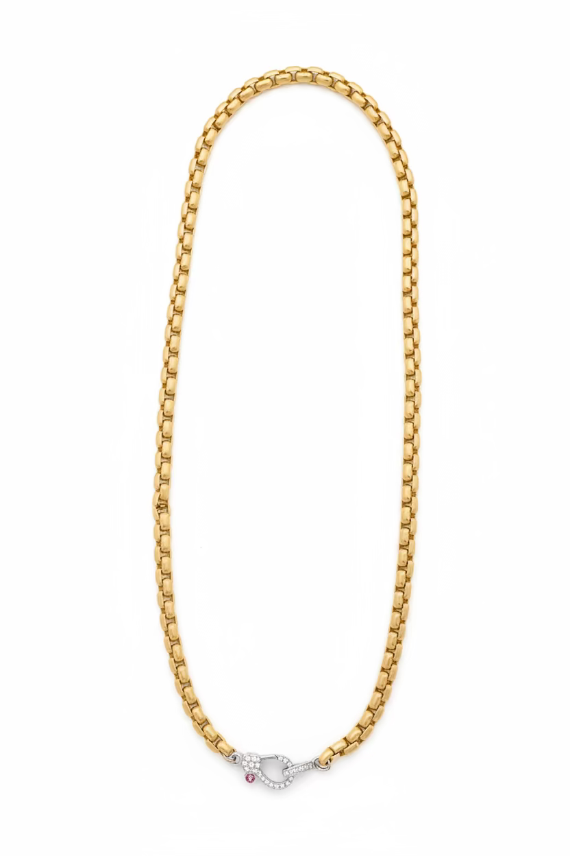 Gold Matte Graffiti Chain