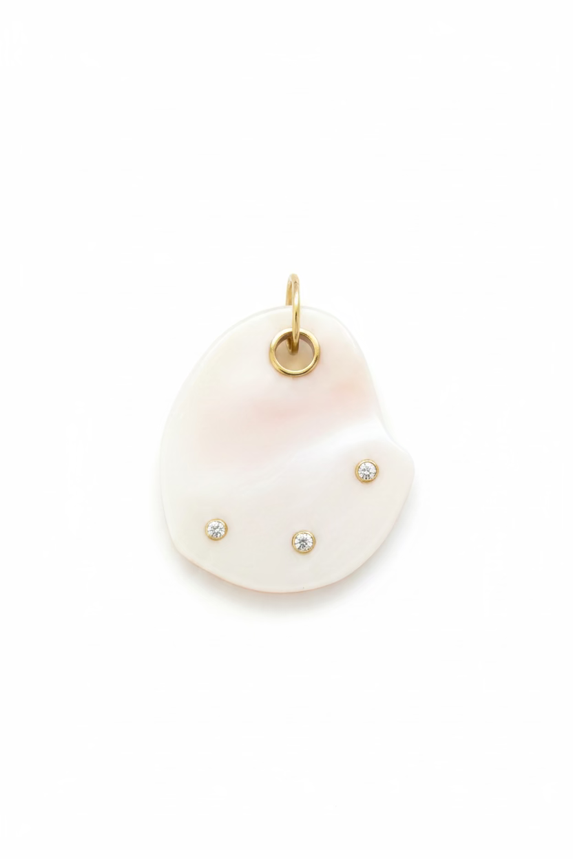 Call me Different  Pink Quartz and Diamond Stone