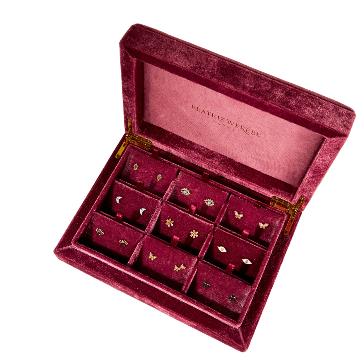Earring Collector Box Deep Purple
