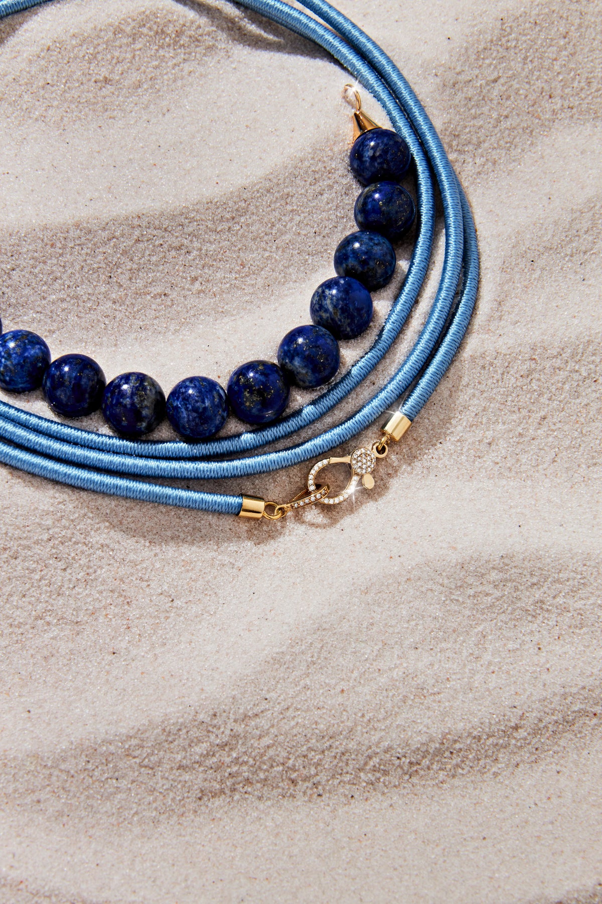 Blue Sky Silk Choker