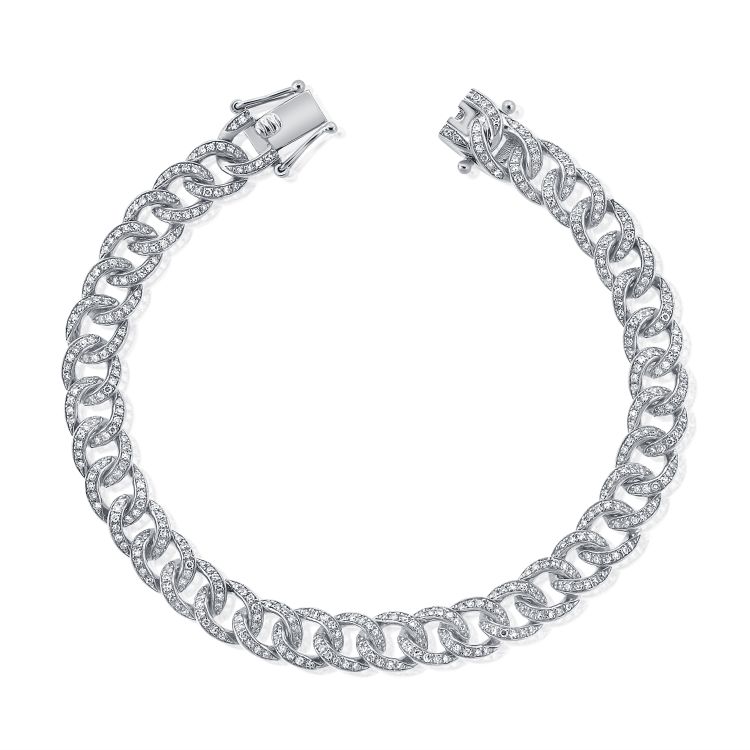 Small Links Bracelet White Gold
