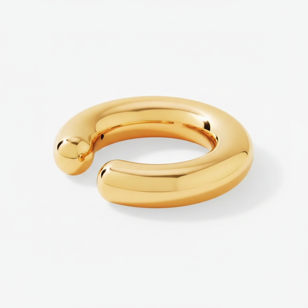 Oversized Yellow Gold Ear Cuff (Small Size)