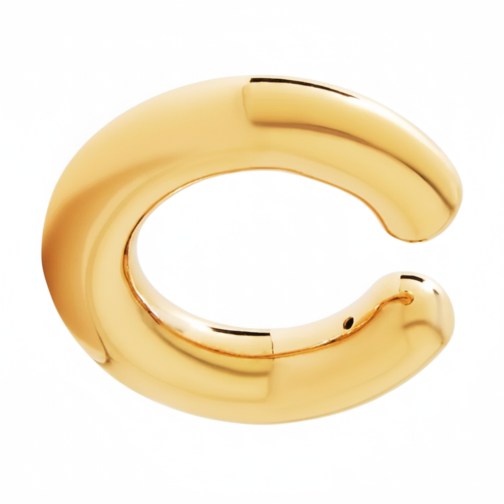 Oversized Yellow Gold Ear Cuff (Small Size)