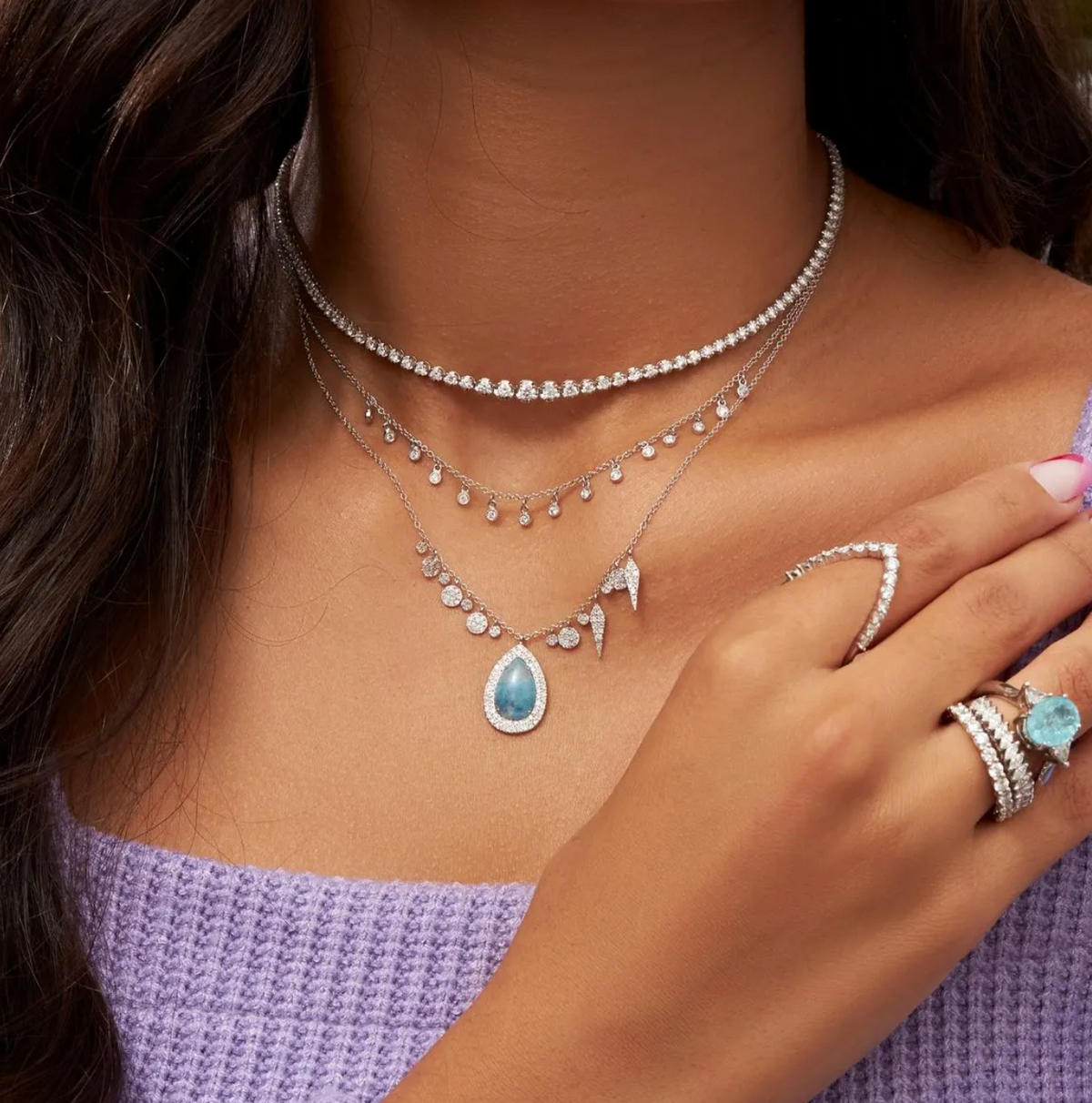 Bold Diamond Tennis Necklace 3ct