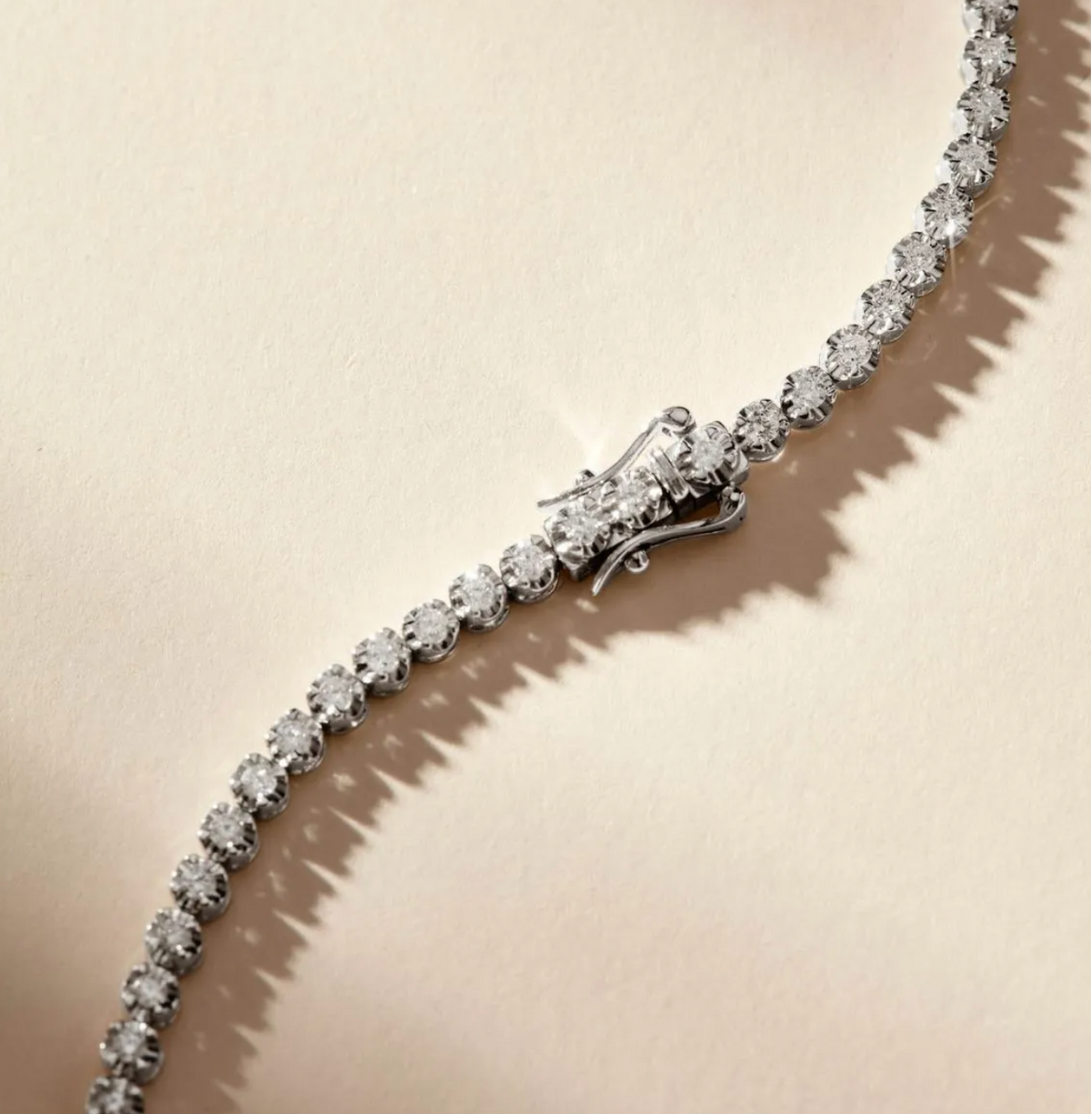 Bold Diamond Tennis Necklace 3ct
