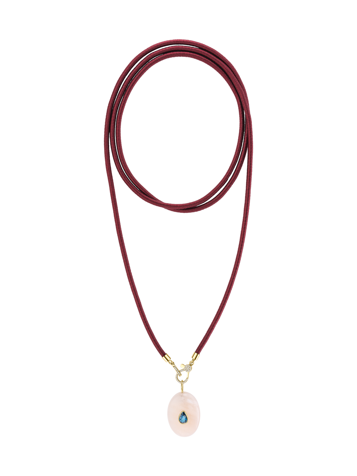 Burgundy Silk Choker