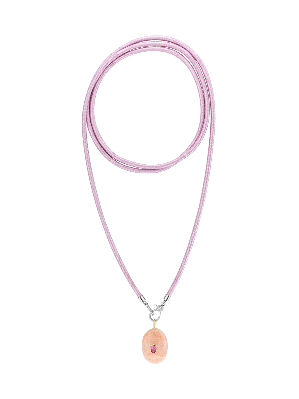 Pink Silk Choker
