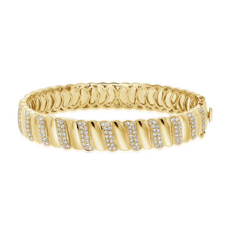 Diamond Waves Bangle
