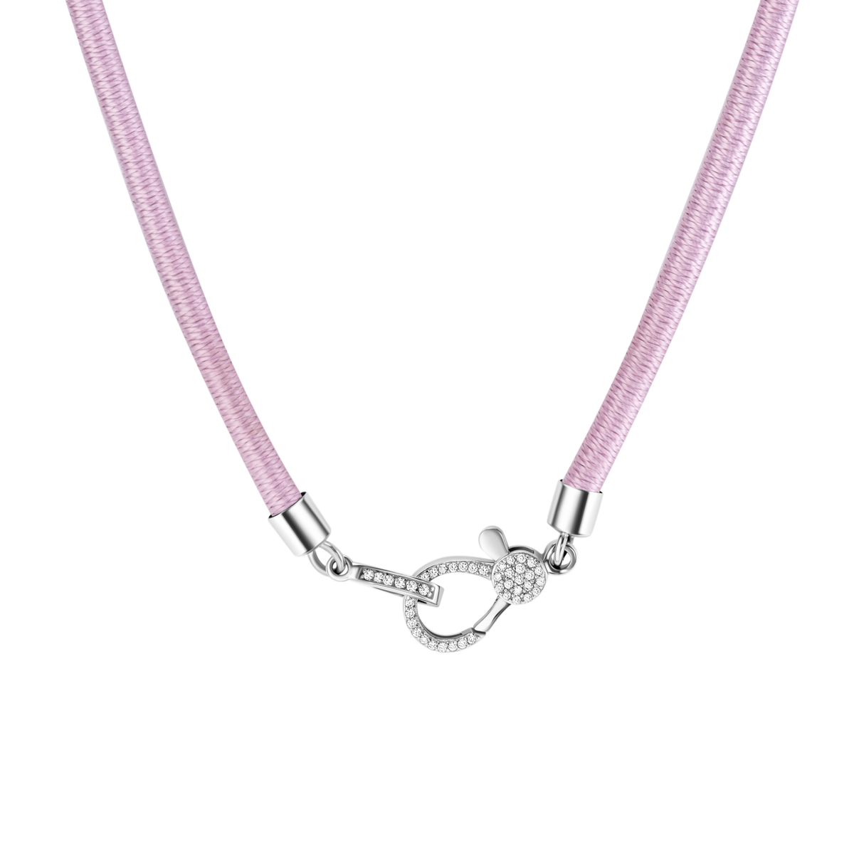 Pink Silk Choker